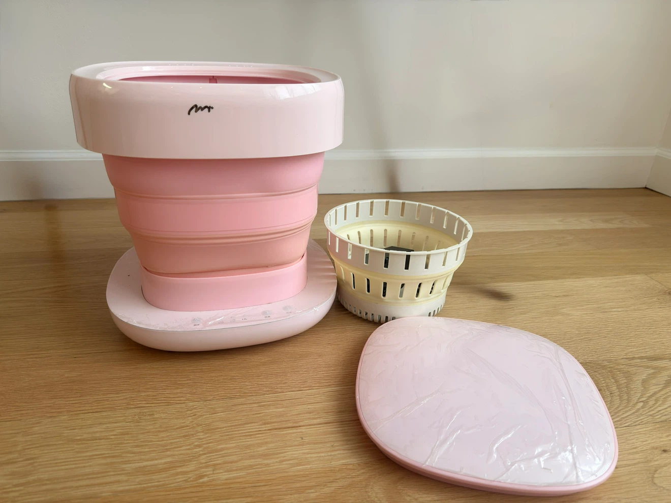 Pink Collapsible Portable Washing Machine