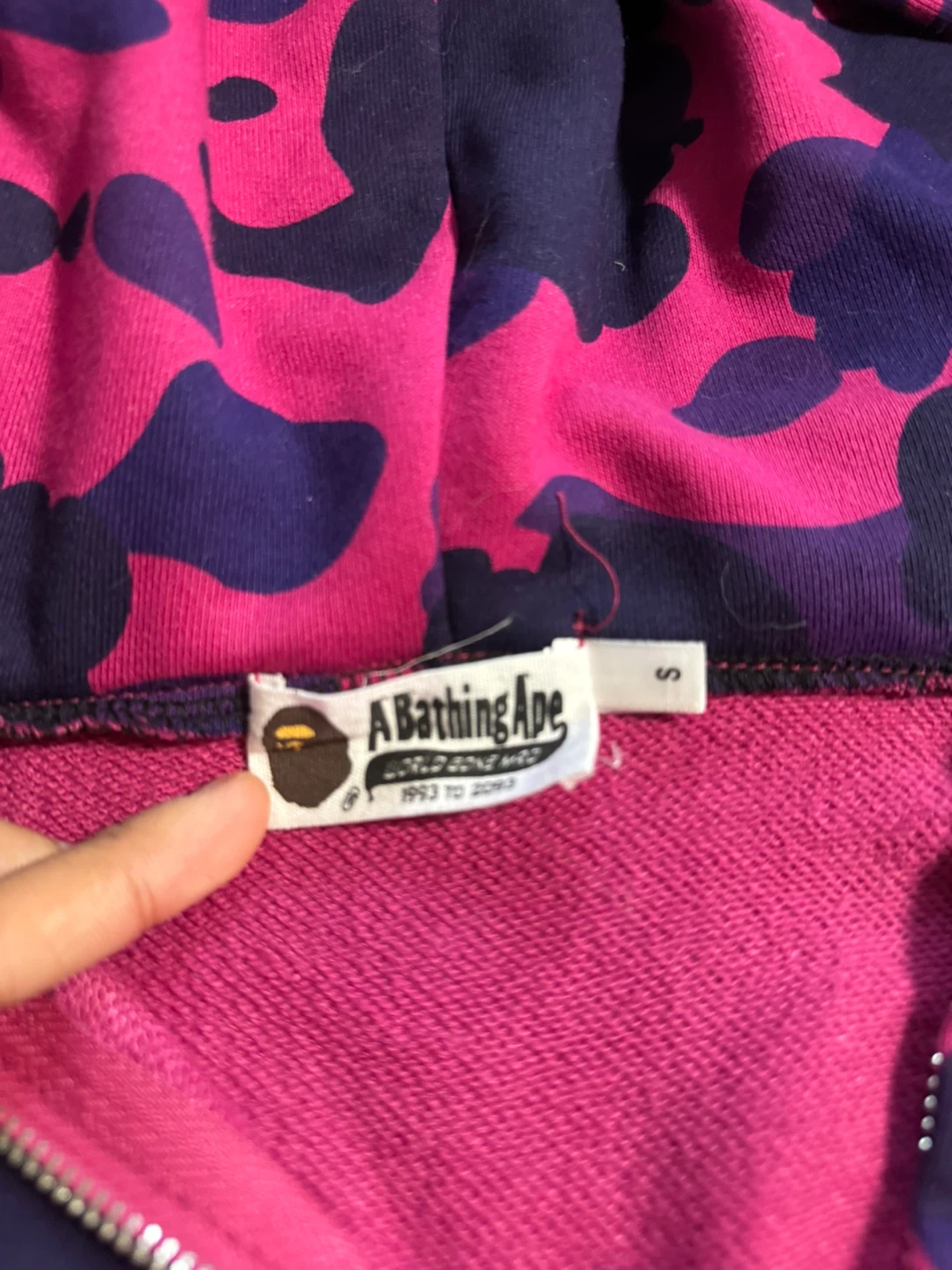A Bathing Ape Pink Camo Shark Hoodie