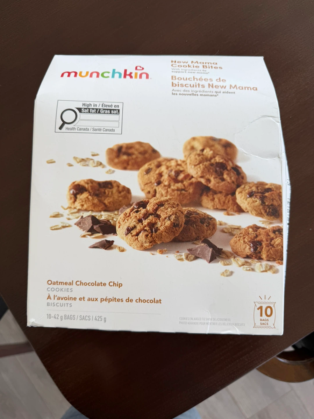 Munchkin New Mama Cookie Bites Oatmeal Chocolate Chip