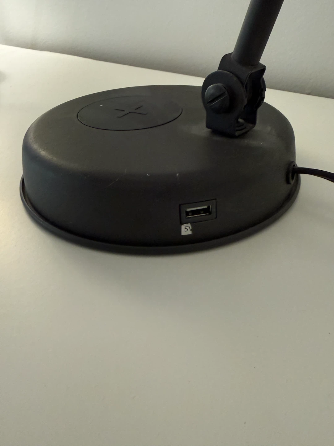 IKEA Adjustable Two Black Desk Lamps with USB Charging - photo 2