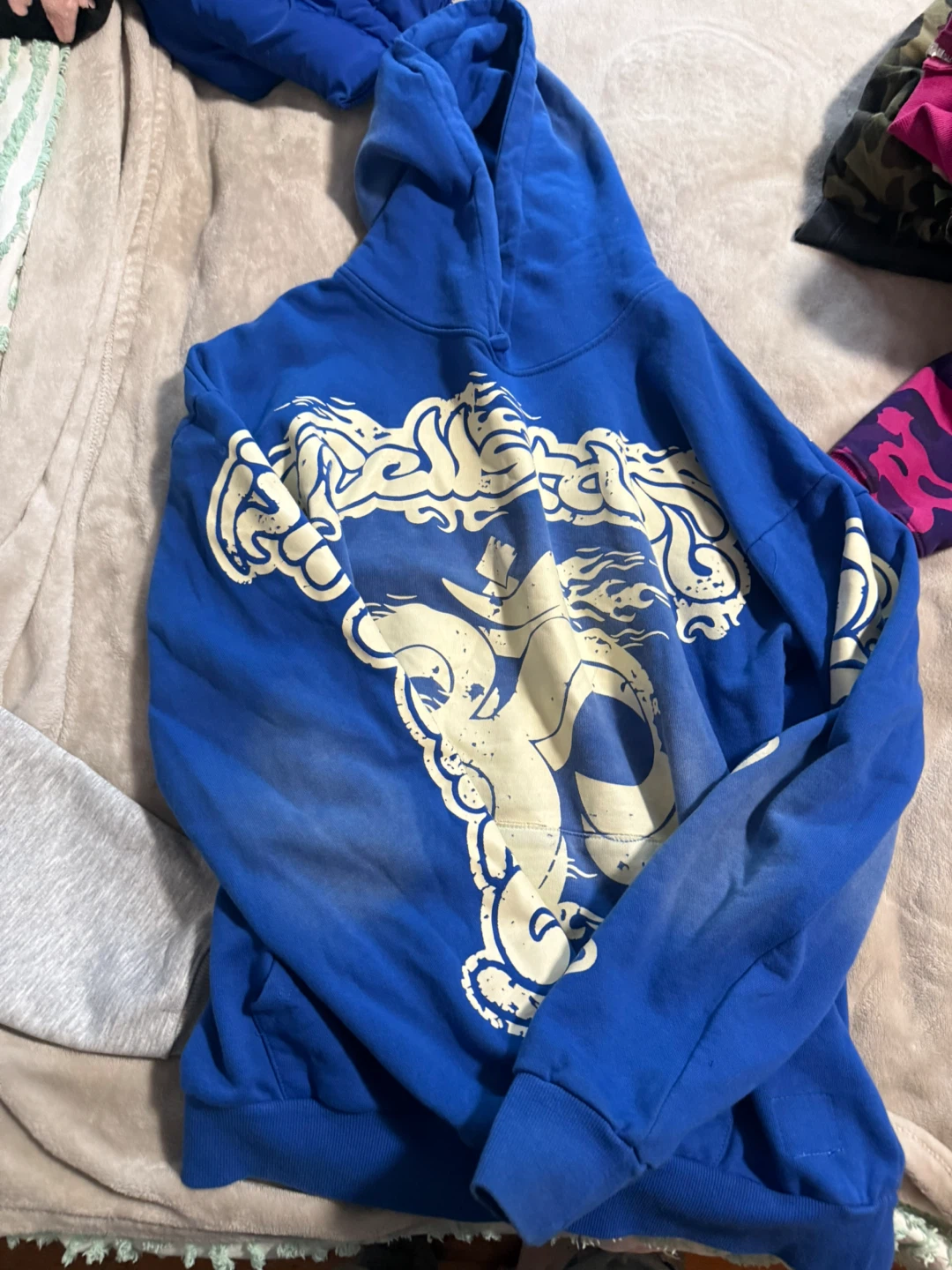 Hellstar Blue Graphic Hoodie - photo 2