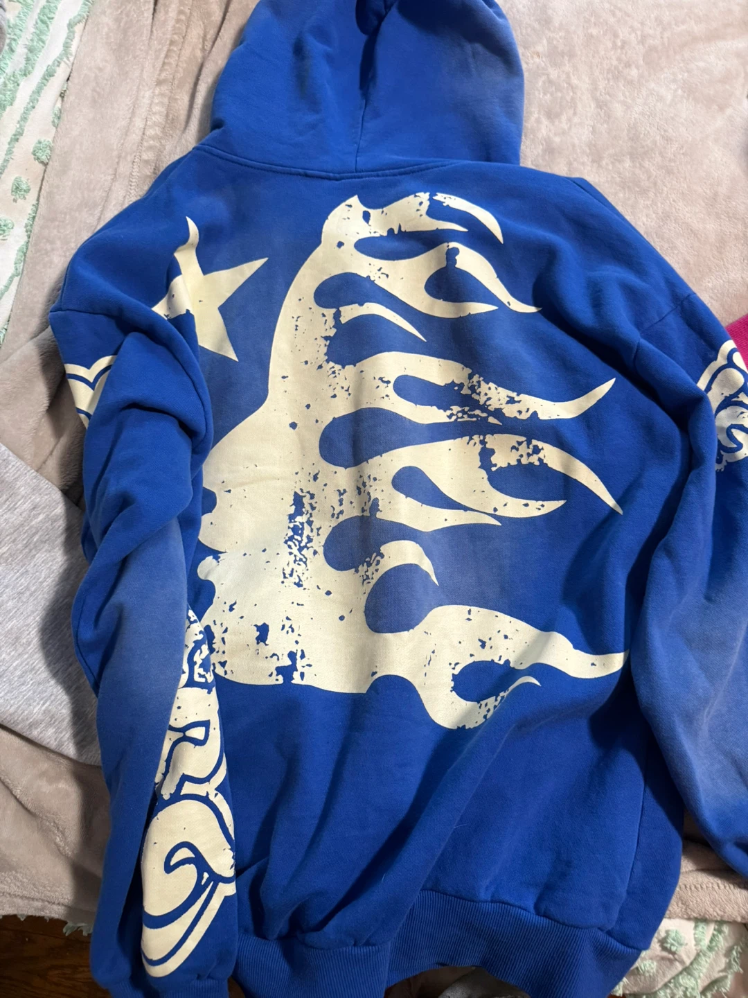 Hellstar Blue Graphic Hoodie - photo 5