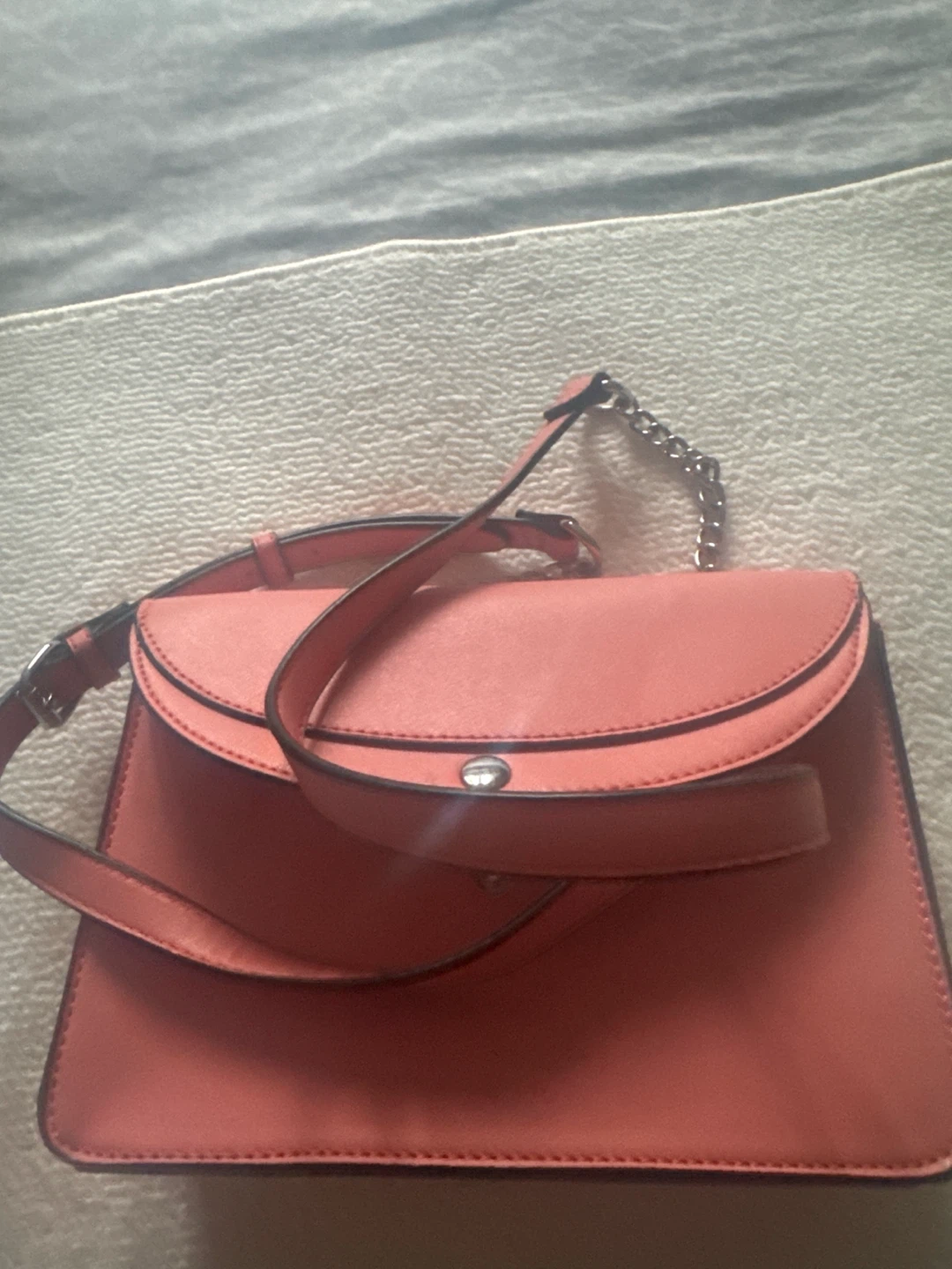 Coral pink crossbody bag - photo 4