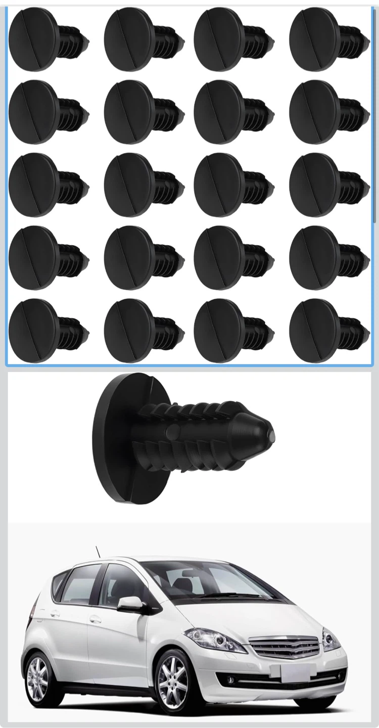 30pcs Plastic Fastener Rivet Clips for Mercedes-Benz