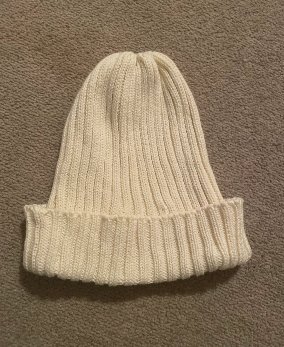 Morris & Sons Cream Knit Beanie - Made in England