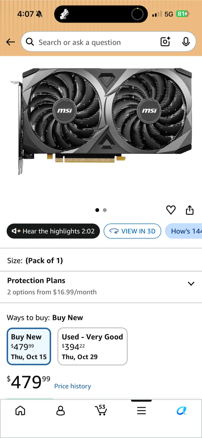 MSI Gaming GeForce RTX 3060 12GB Graphics Card - photo 3