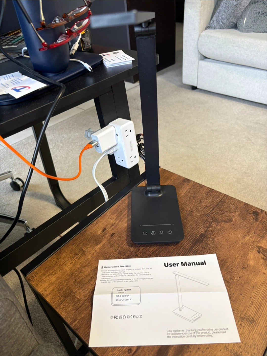 New LED Desk Lamp – Touch Control & USB Charging - photo 2