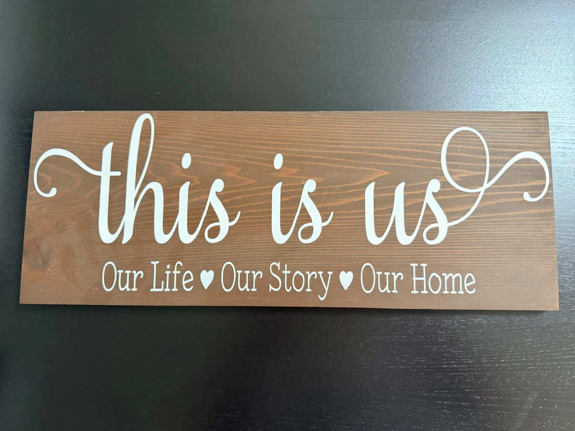 Wooden This Is Us Wall Sign