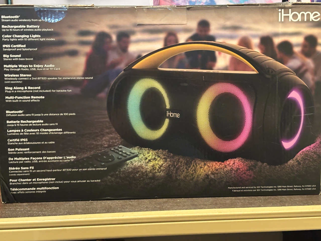 iHome iBT920 Portable Bluetooth Speaker