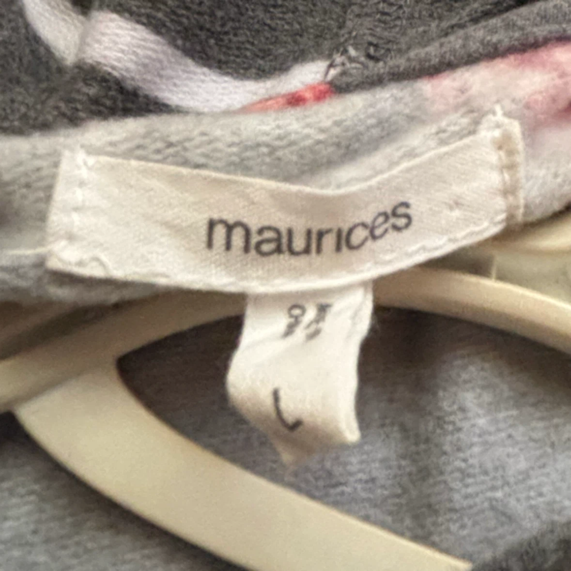 Maurices - Floral & Stripe Hoodie - *Size Women Large* - photo 3