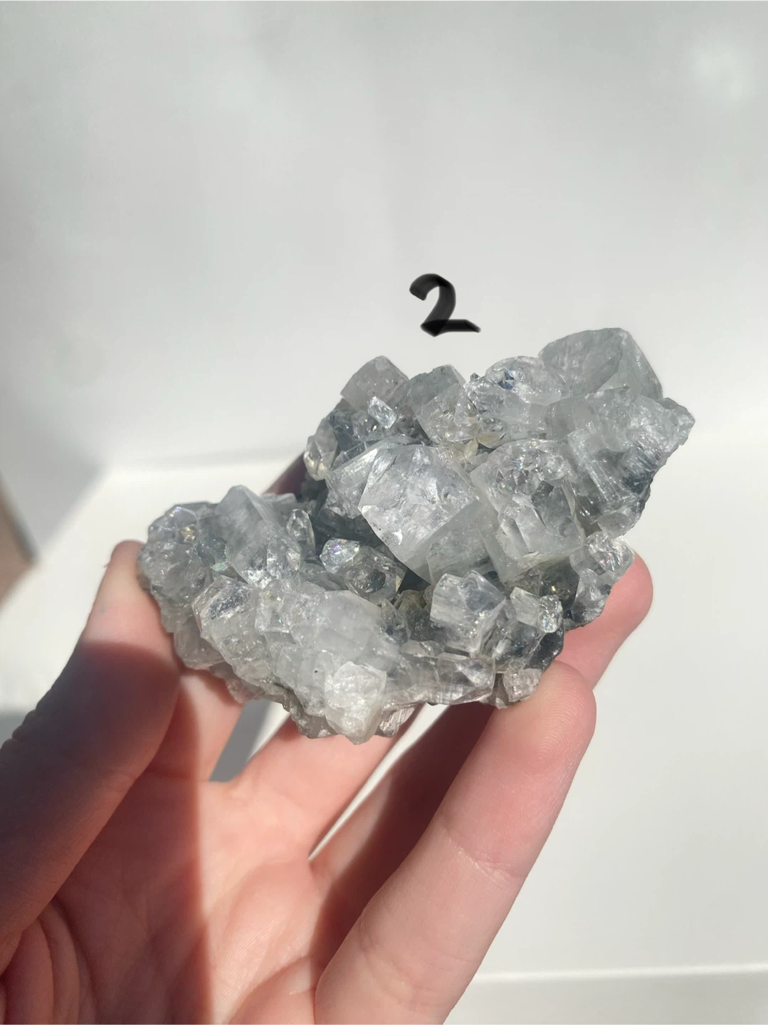 Apophyllite Crystal Cluster - photo 3