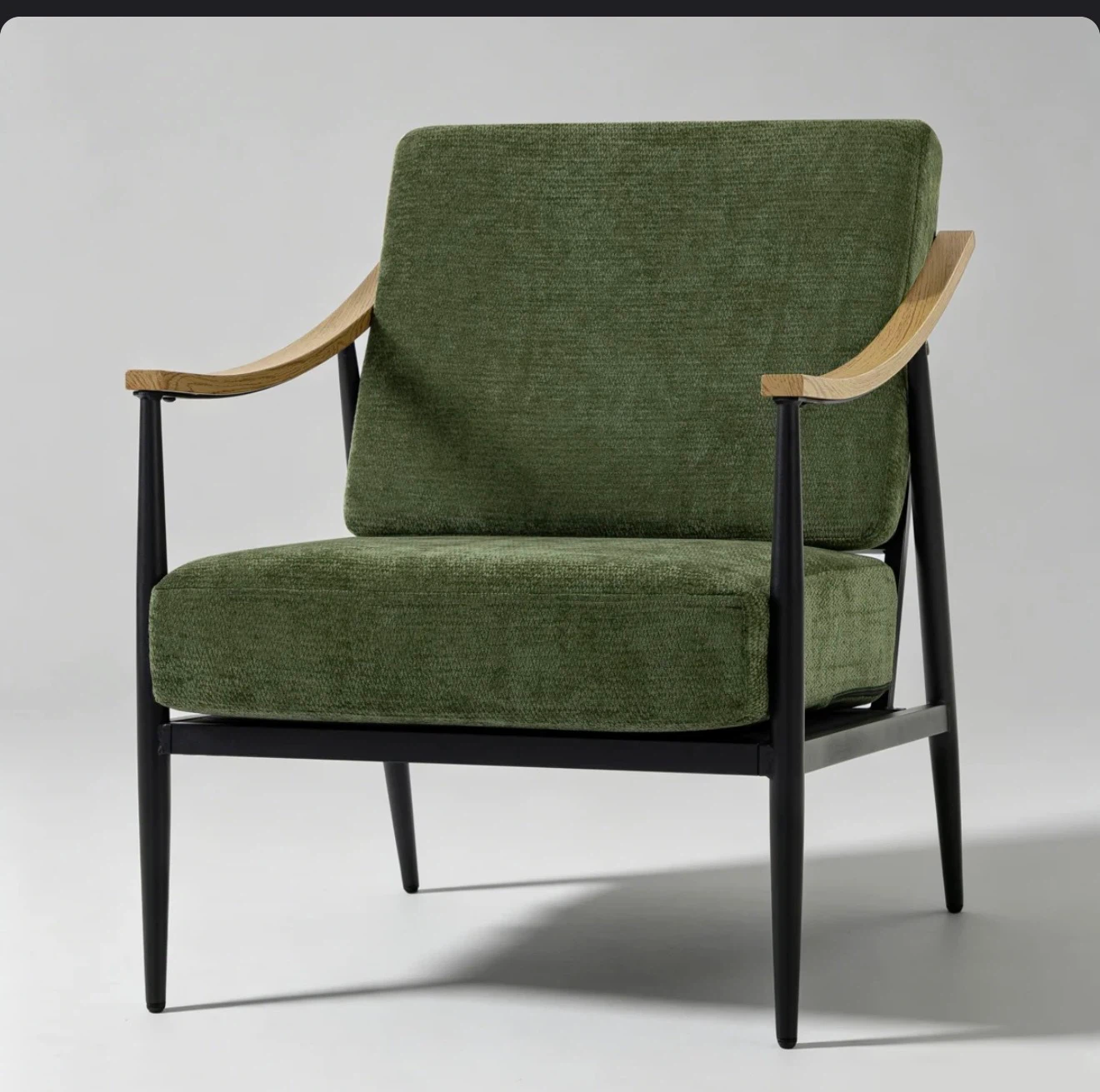 Modern Green Accent Chair - photo 2
