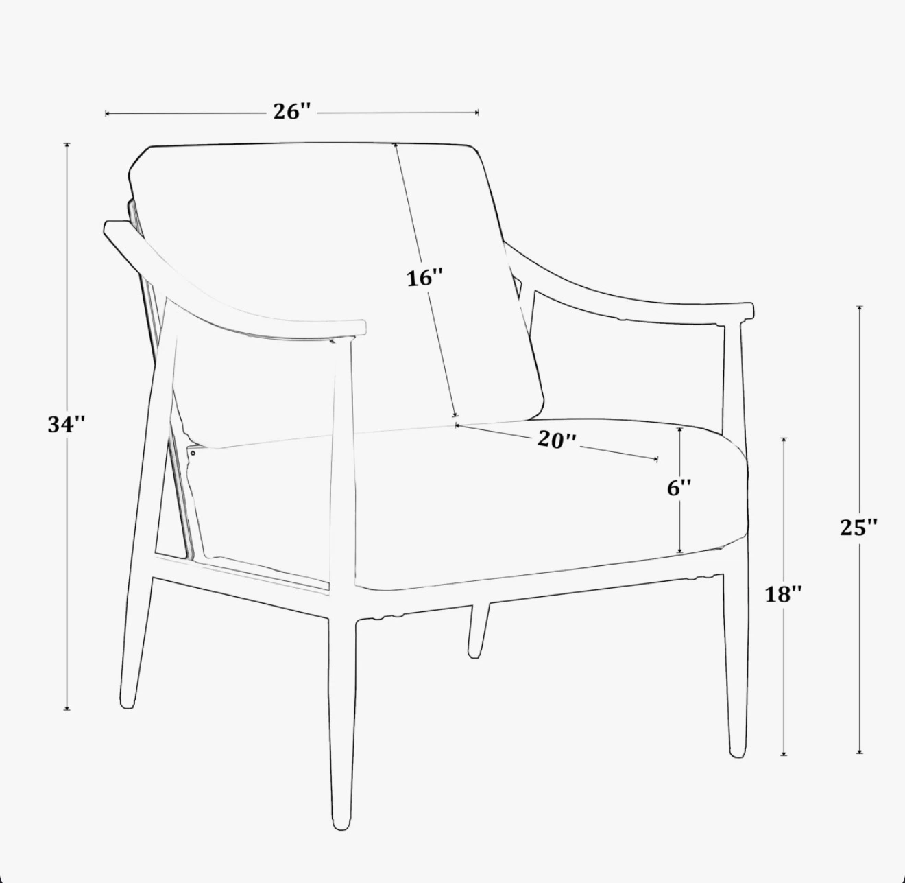 Modern Green Accent Chair - photo 4