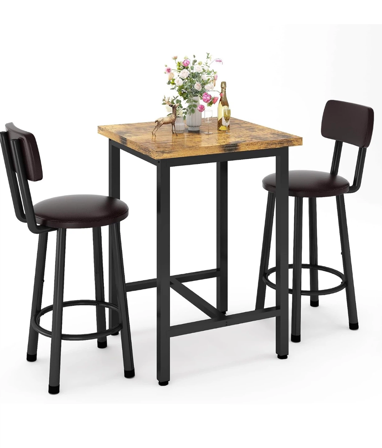 3-Piece Kitchen Bistro Table Set - photo 3