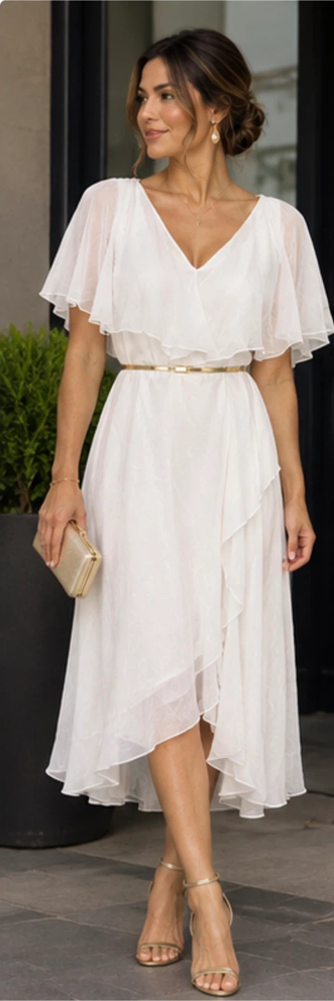 JJ's House White Ruffle Dress - photo 3