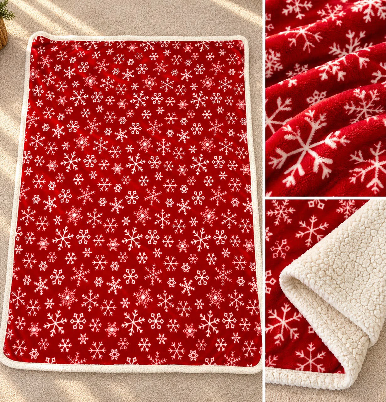 Christmas Fleece Throw Blanket