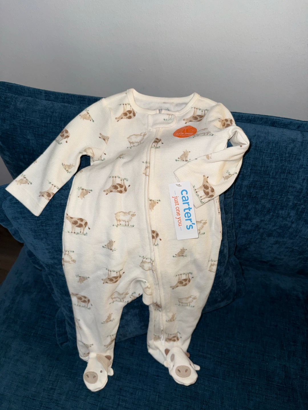Carter's Just One You Cow Print Baby Pajama