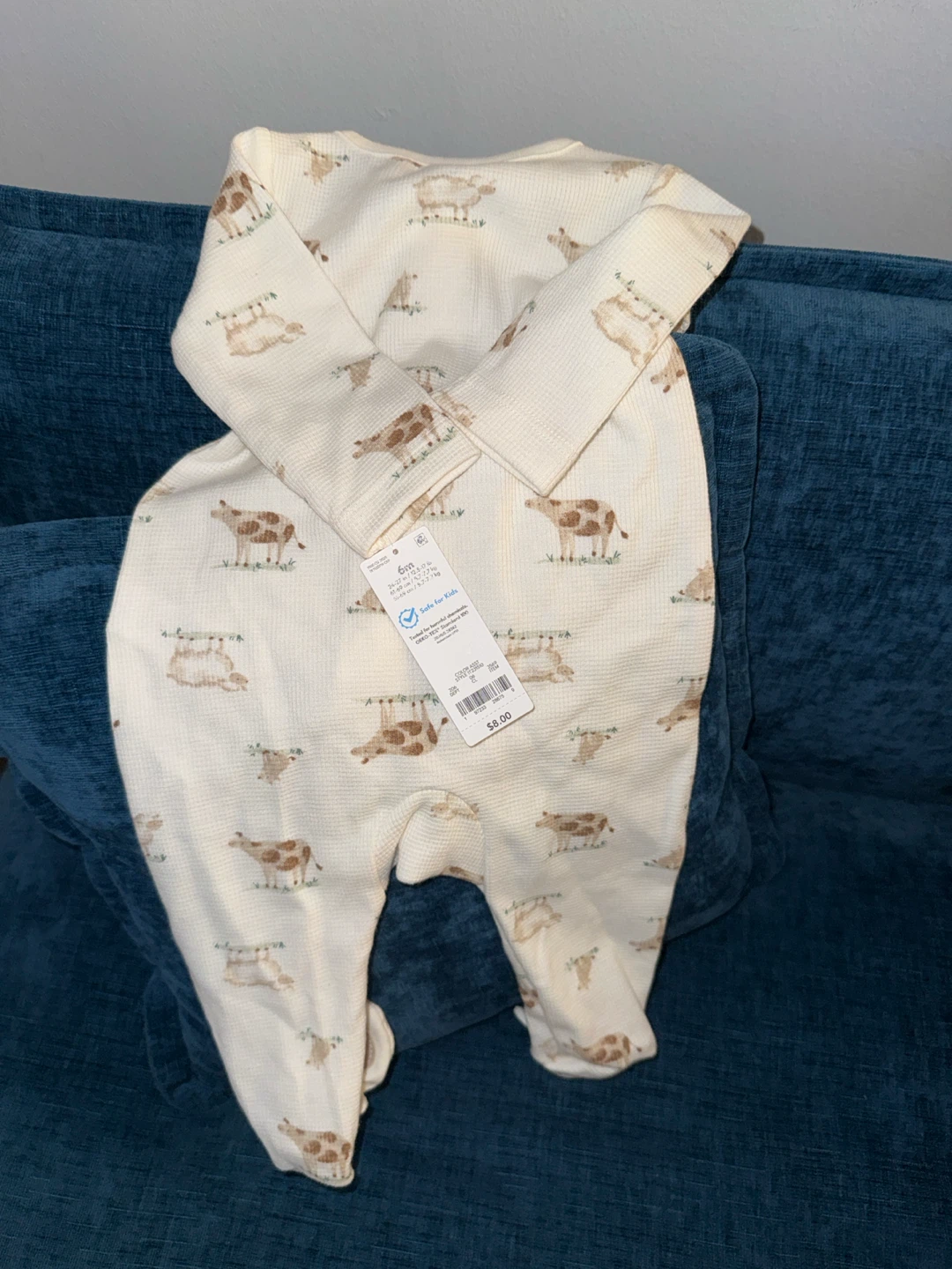Carter's Just One You Cow Print Baby Pajama - photo 2