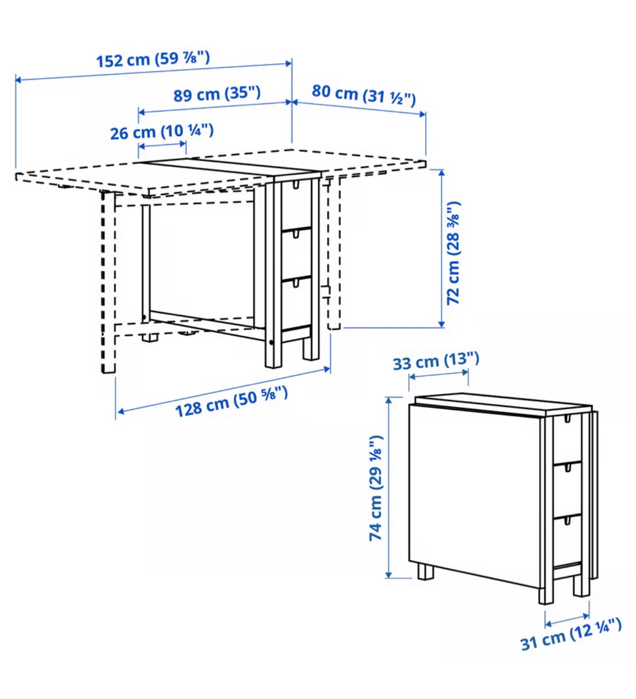 IKEA FOLDING TABLE - photo 2