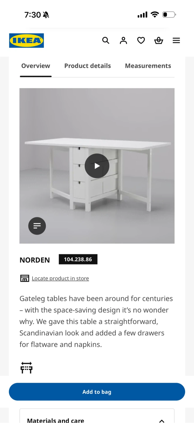 IKEA FOLDING TABLE - photo 5