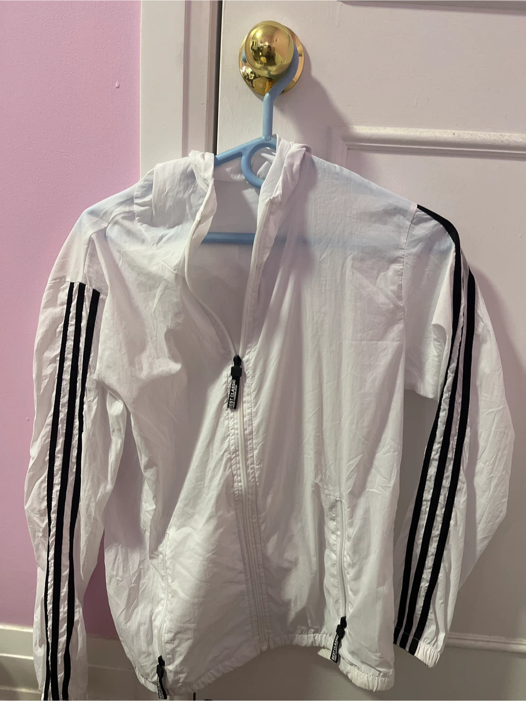 2 White and black track jacket