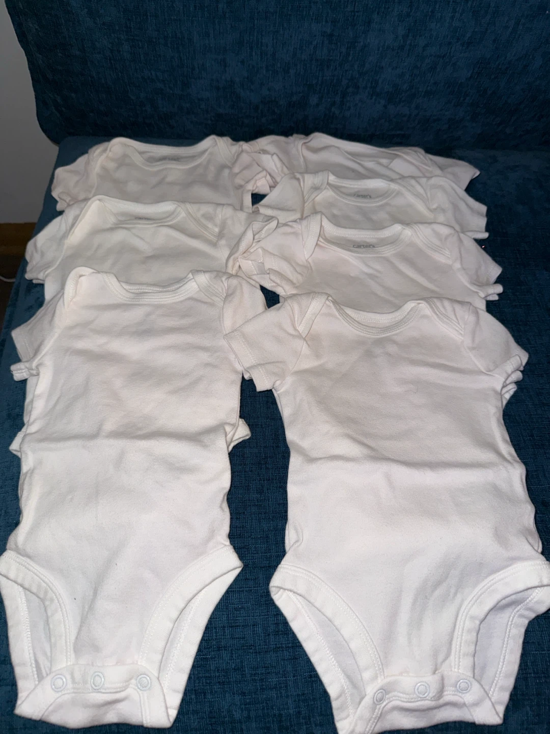 Carter's Baby White Bodysuits