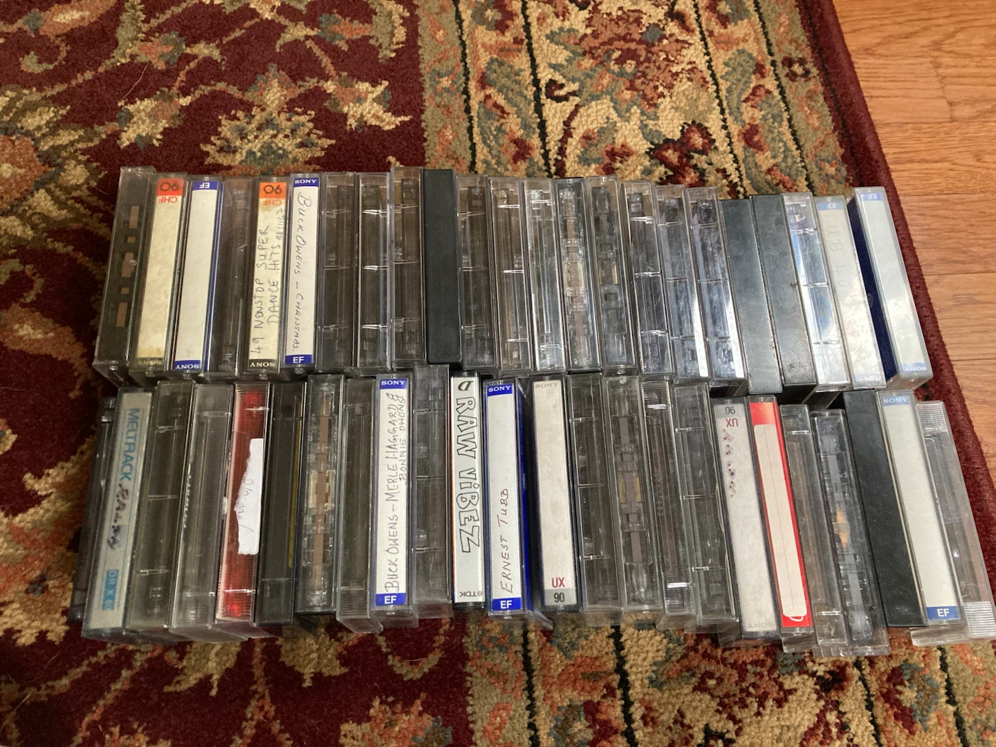 Lot of 35 Assorted Audio Cassette Tapes