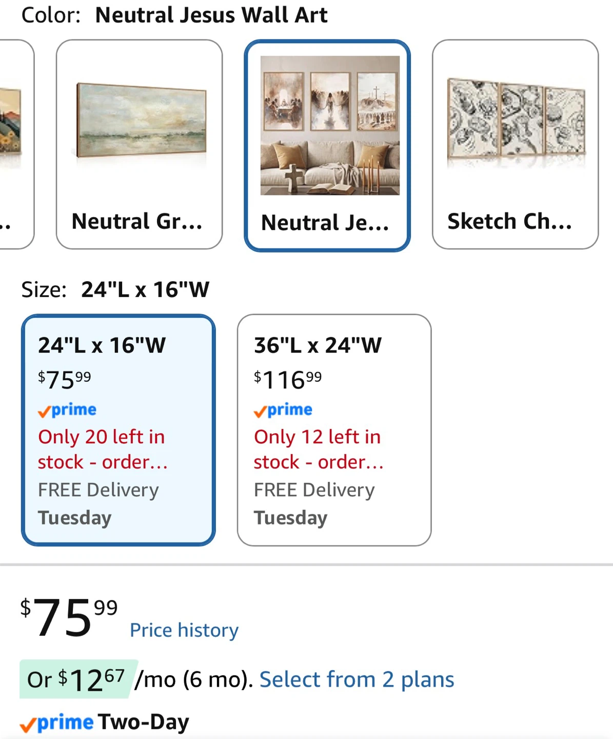 3-Piece Neutral Jesus Canvas Wall Art Set - photo 5
