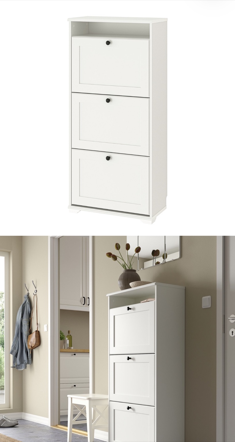 IKEA BRUSALI White Shoe Cabinet– Brand New, Fully Assembled