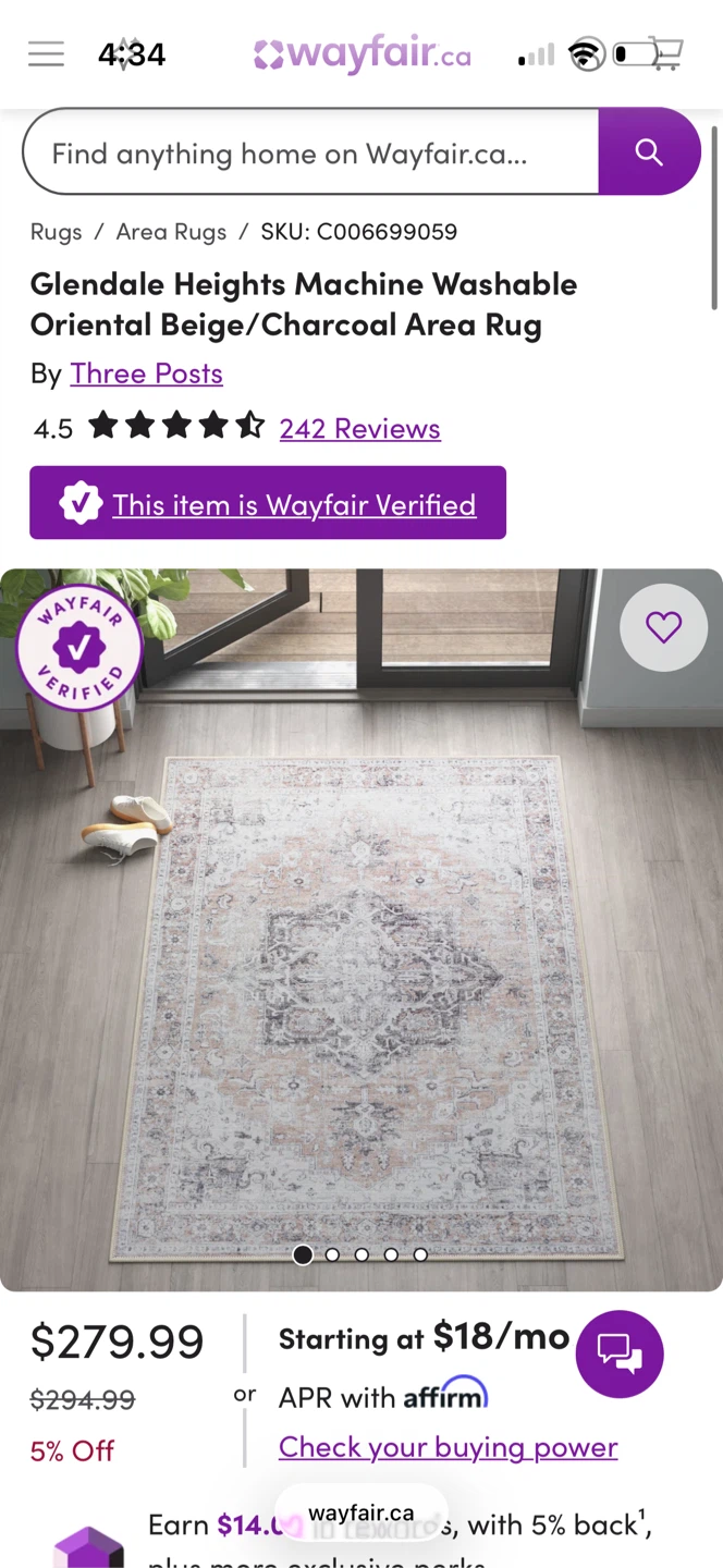 7’10x10’2 neutral area rug