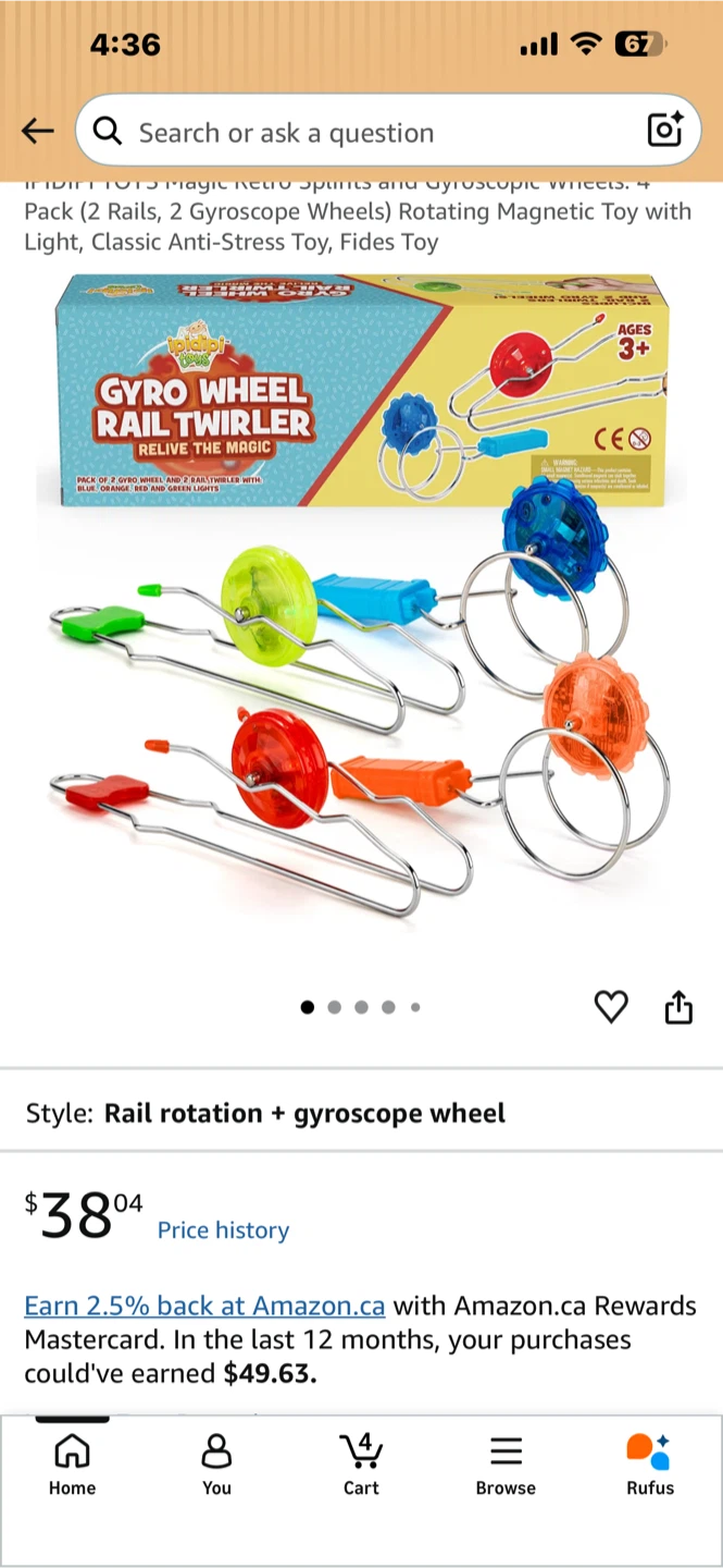 ArtCreativity Retro Light Up Rail Twirlers, Set of 2 - photo 4