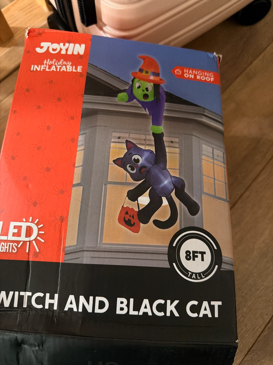 Joyin 8ft Witch and Black Cat Inflatable
