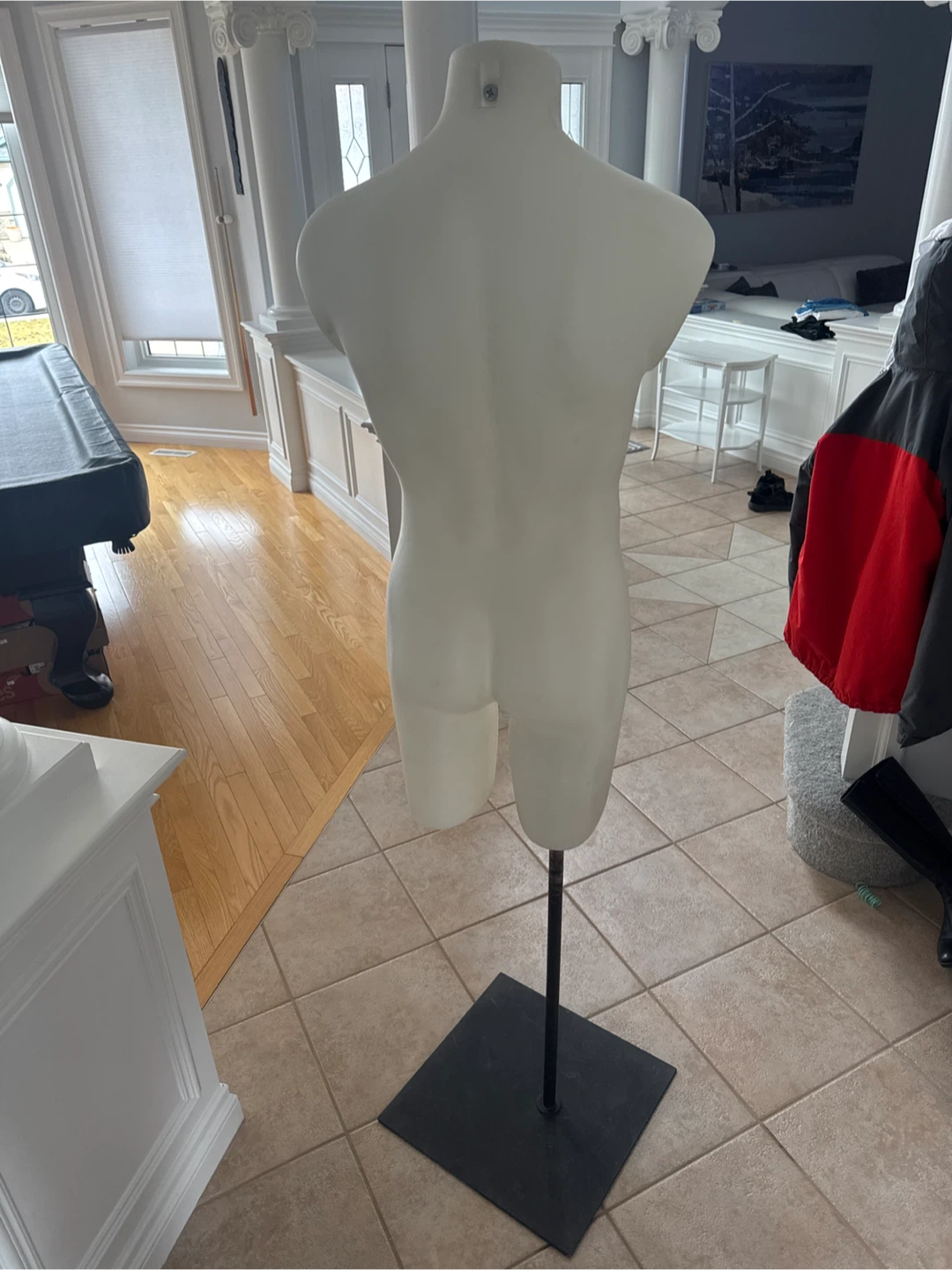 White Male Torso Mannequin with Stand - photo 2