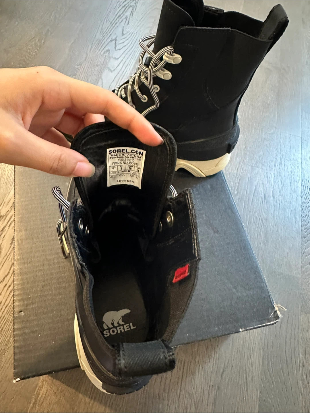 Sorel Brex Lace Waterproof Boots Black Size 7 - photo 5