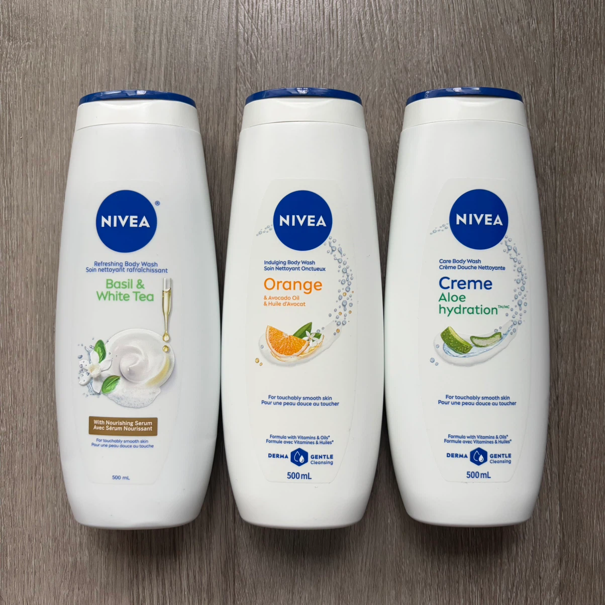 Nivea Body Wash (500ml) x 3 bottles