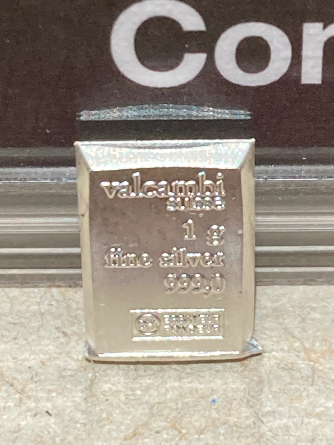 1 gram Valcambi Silver