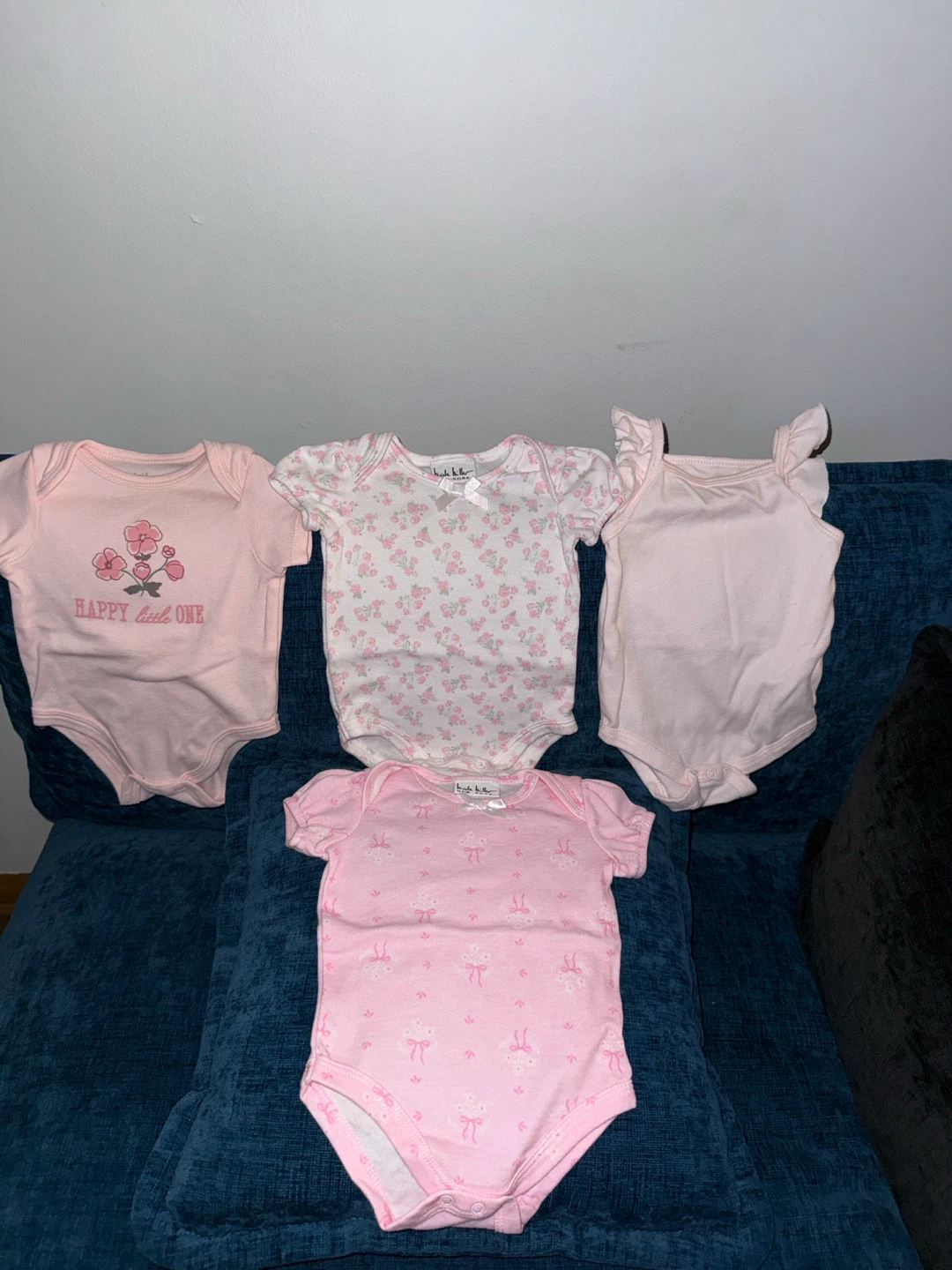 Nicole Miller Baby Girl Onesies Set