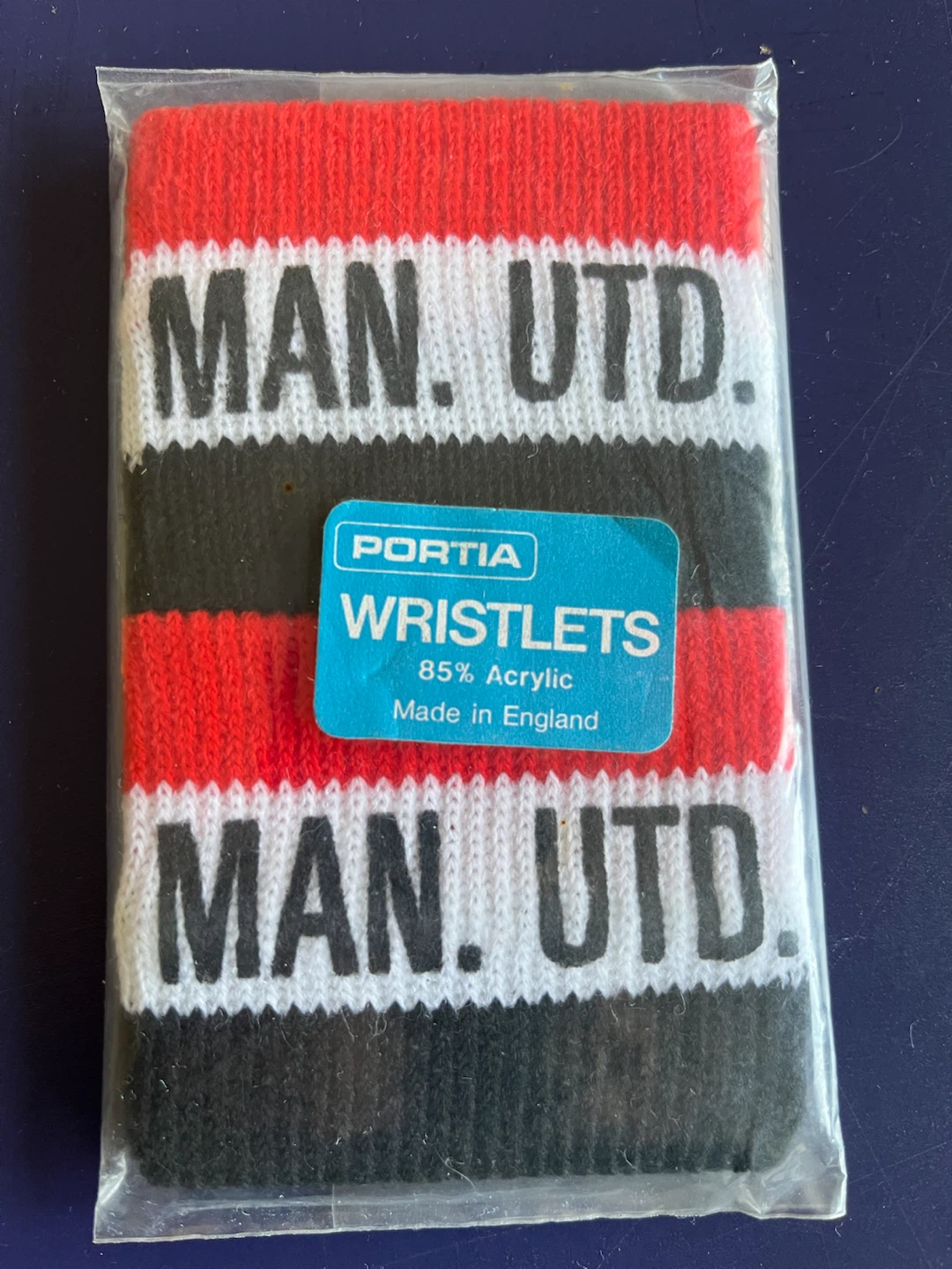 Vintage 70s/80s Man United Wristlets – Deadstock New in Wrapper