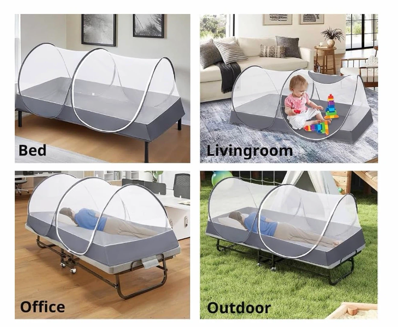 Portable Pop-up Bed Mosquito Net Tent