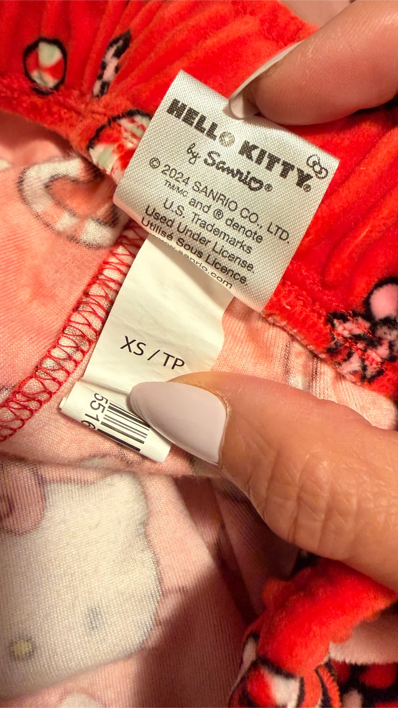 Hello Kitty Red Pajama Pants XS - photo 4