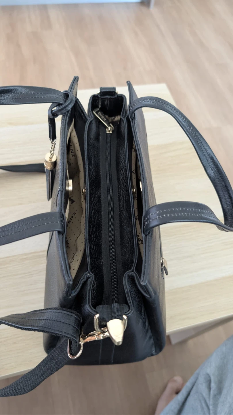 Wenz black Handbag with Shoulder Strap
