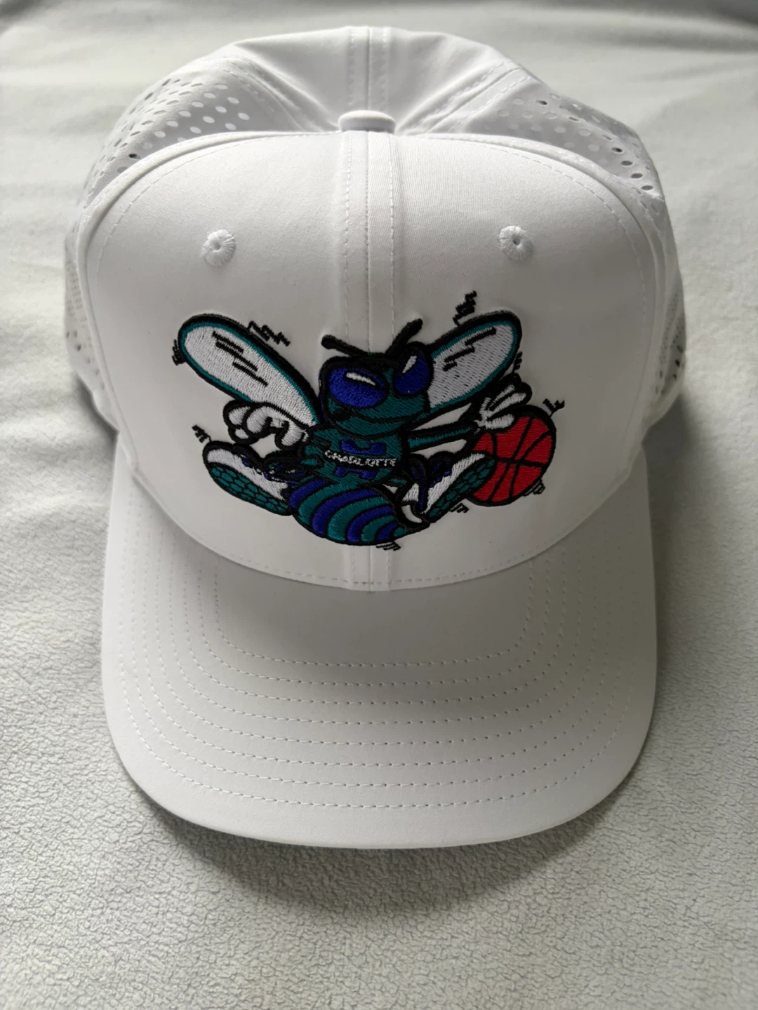 Charlotte Hornets White Lightweight Adjustable Hat
