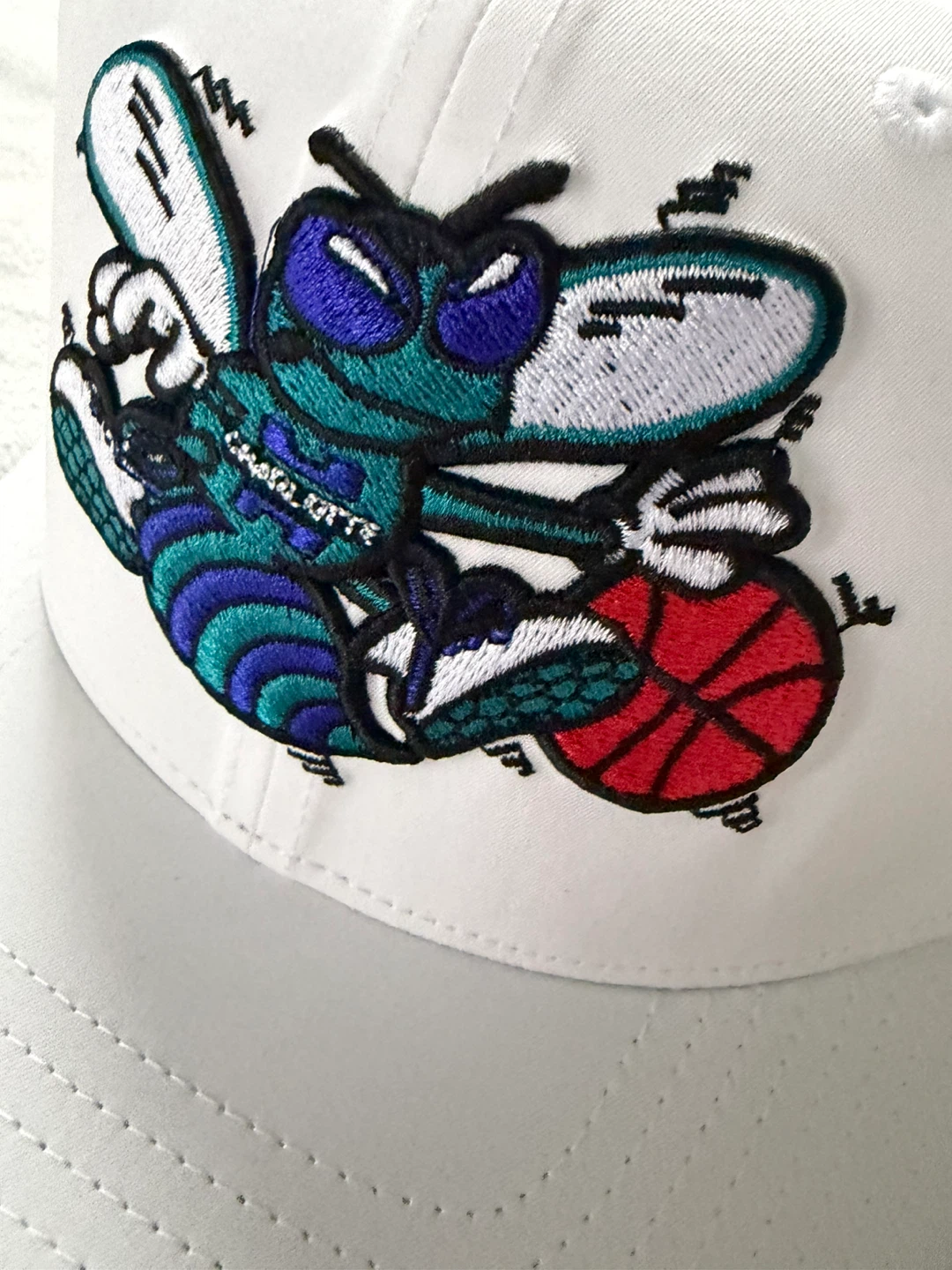 Charlotte Hornets White Lightweight Adjustable Hat - photo 4