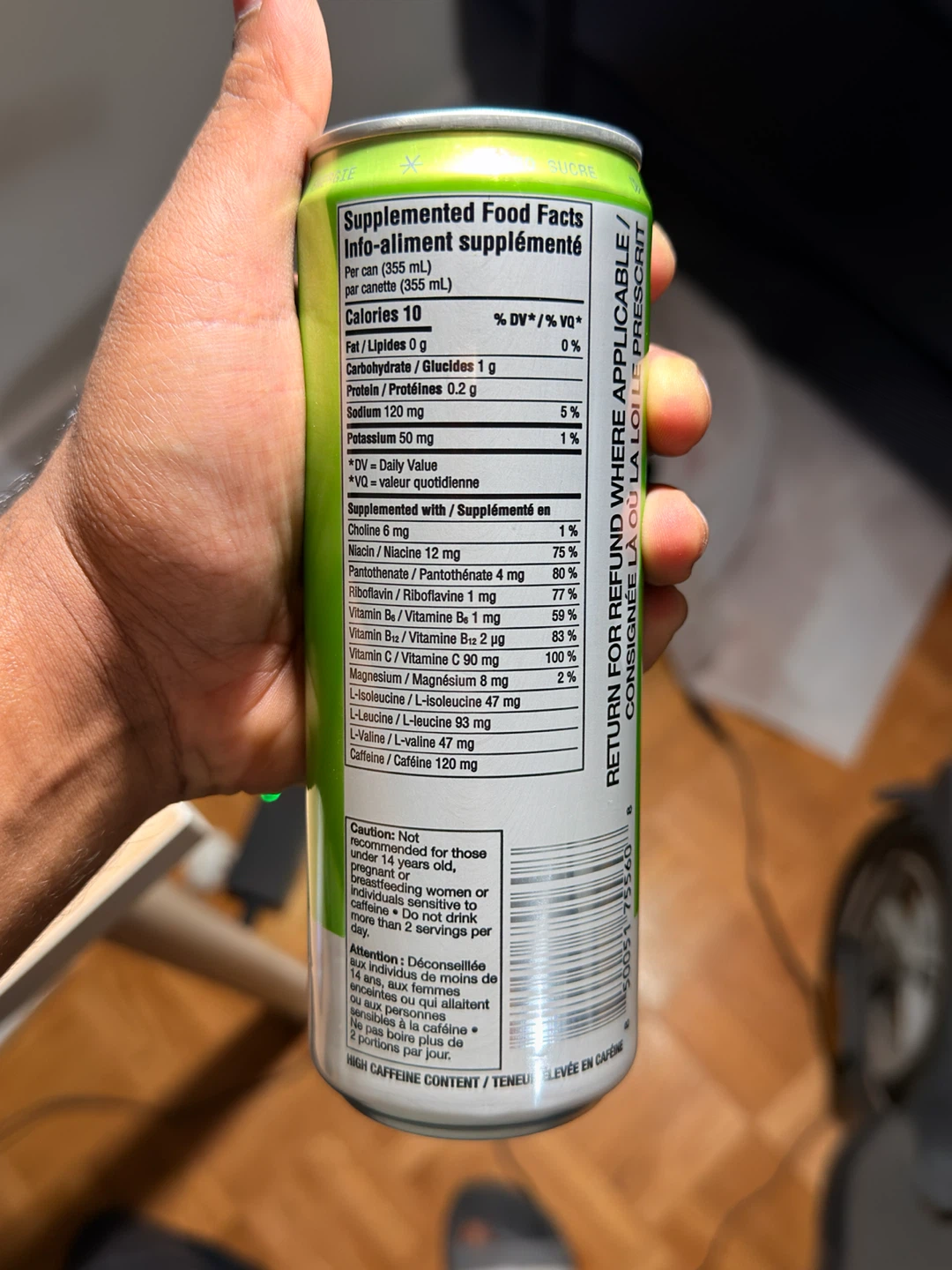 Zoa Green Apple Energy Drink - 24 Packs - photo 2