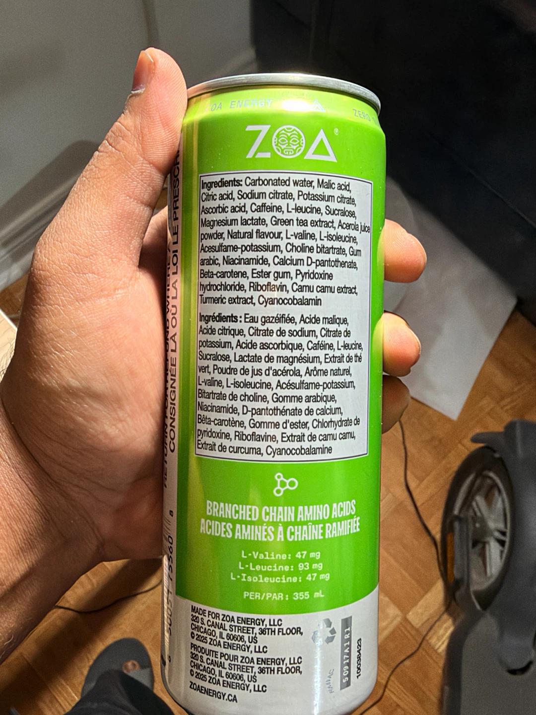 Zoa Green Apple Energy Drink - 24 Packs - photo 3