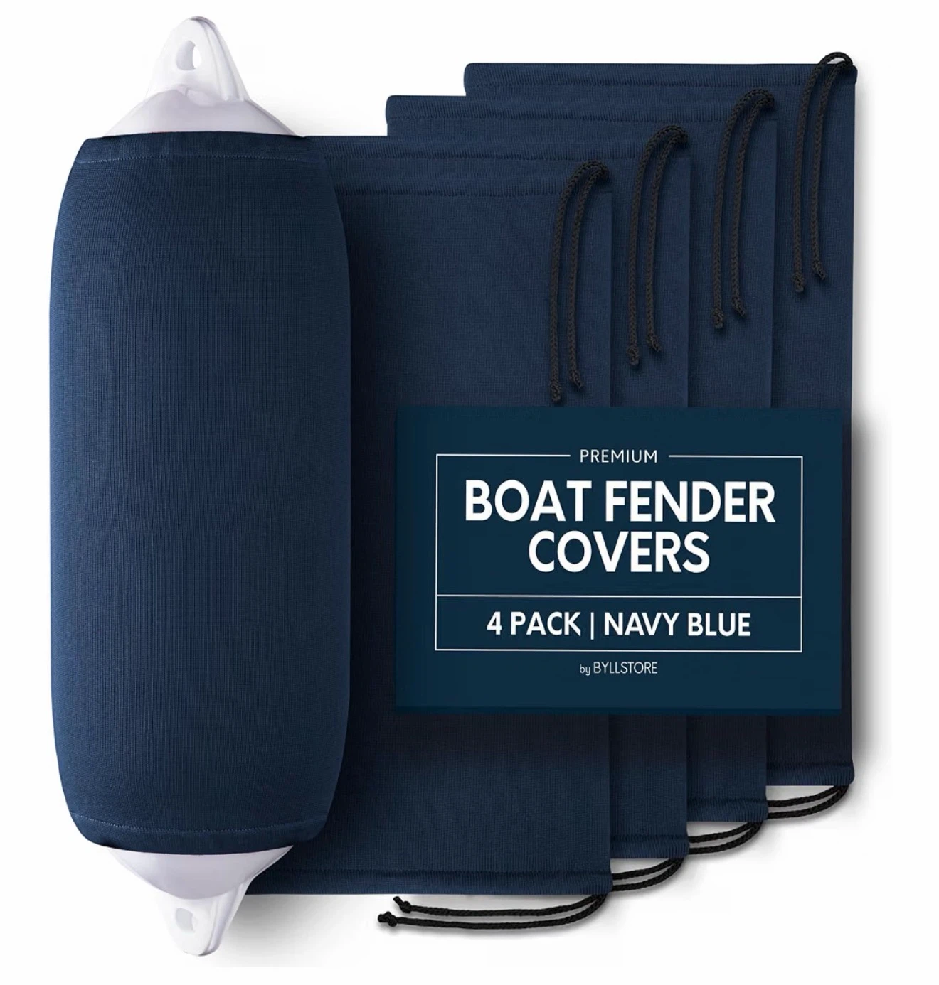 Byllstore Boat Fender Covers - 4 Pack - Navy Blue - photo 2