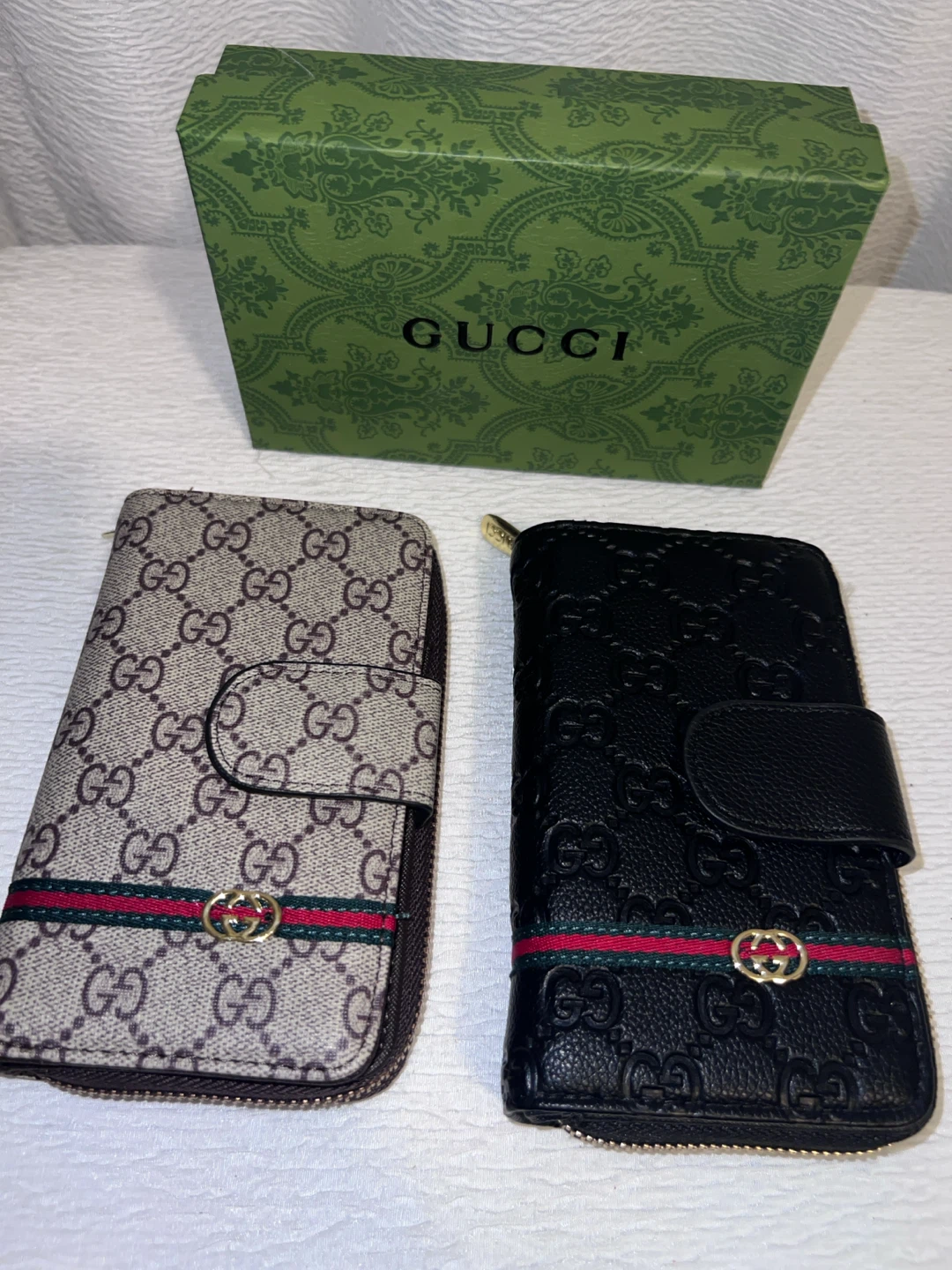 Two Gucci Card Holder Wallets