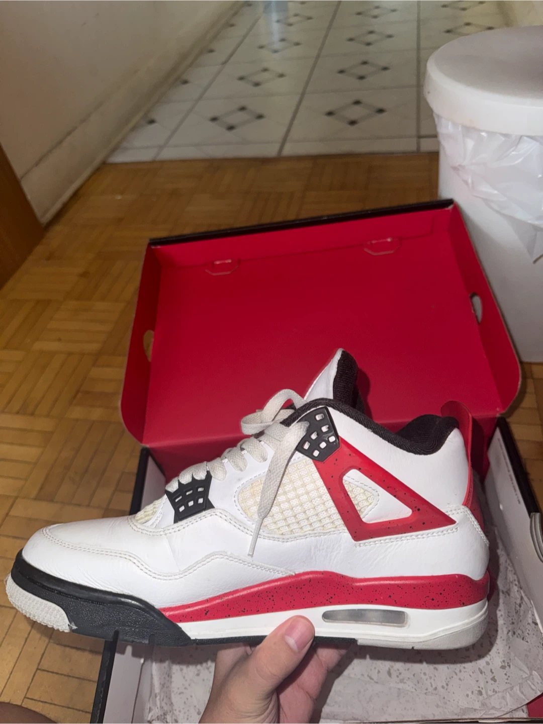 Nike Air Jordan 4 Red Cement - photo 2