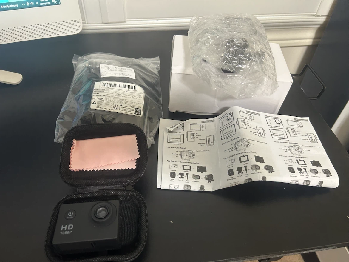 HD 1080P Action Camera with Accessories