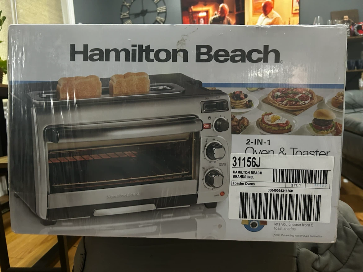 Hamilton Beach 2-in-1 Oven and Toaster, BNIB
